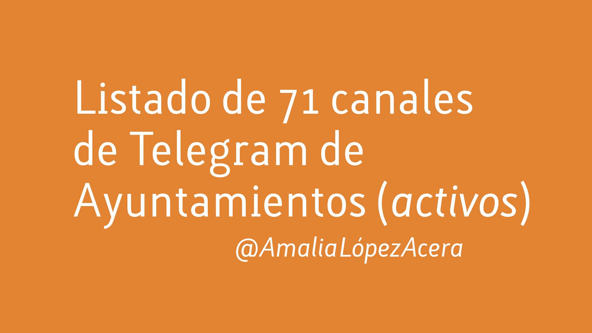 Telegram ayuntamientos