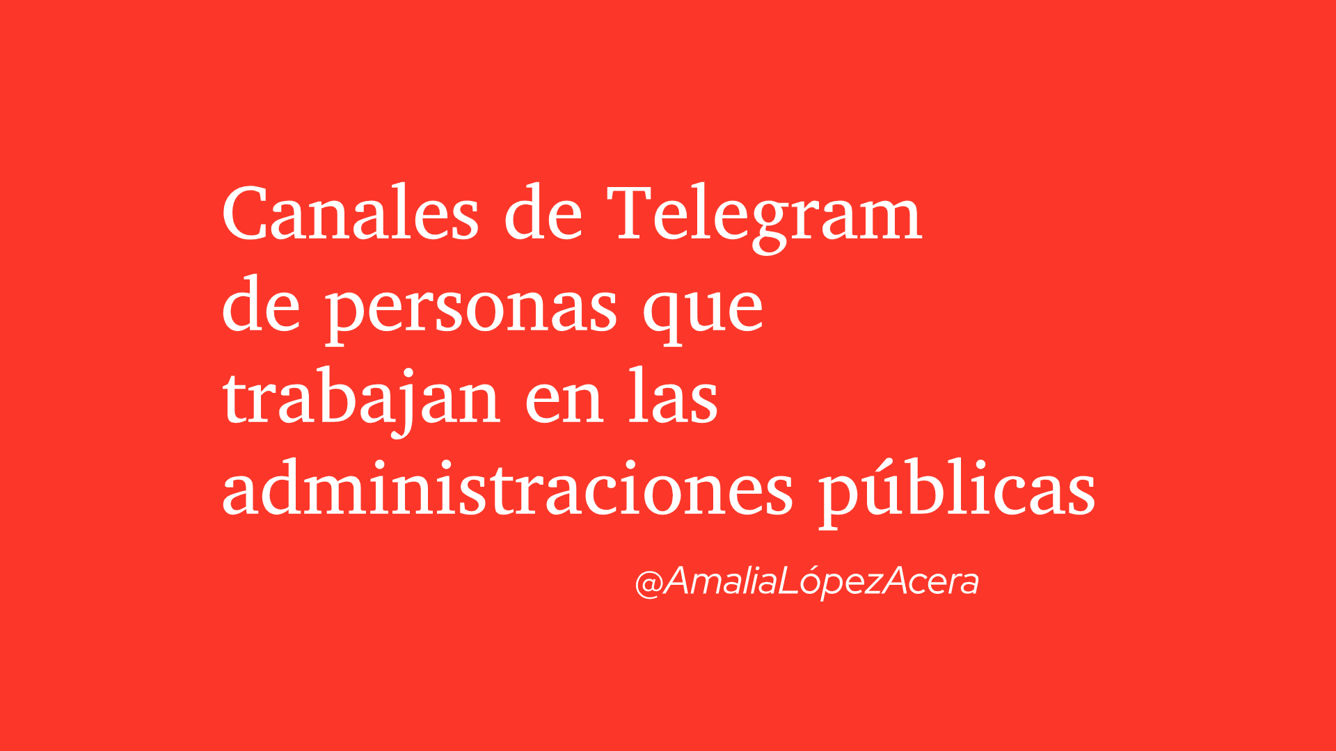 Canales de Telegram